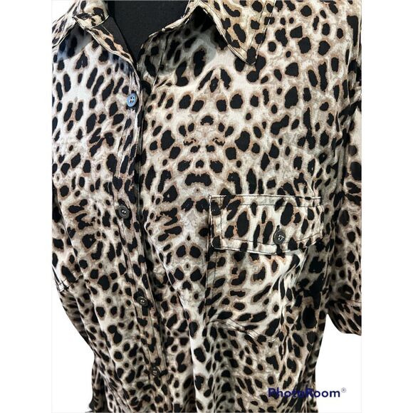 Short Sleeve Leopard Print Belted Dress by Fashion to Figure - Picture 6 of 10